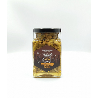 Акациевый мёд Добрые традиции с тыквенными семечками, 300 гр