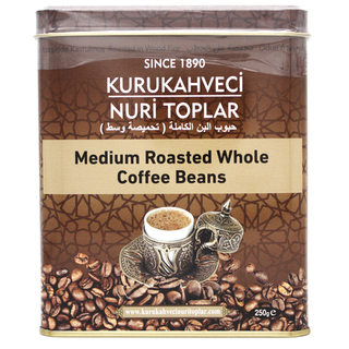 Кофе в зернах Kurukahveci nuri toplar, 250 гр
