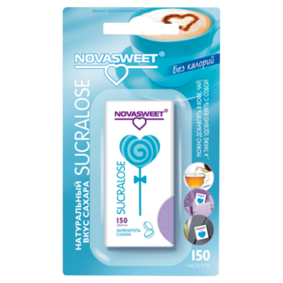 Сахарозаменитель Novasweet сукралоза 150 таблеток, 9 гр