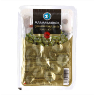 Оливки зеленые Marmarabirlik kokteyl 3XL, 200 гр